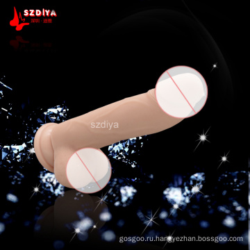 Фаллоимитатор для мастурбации с силиконом Ultra-Premium для девочек (DYAST397A)